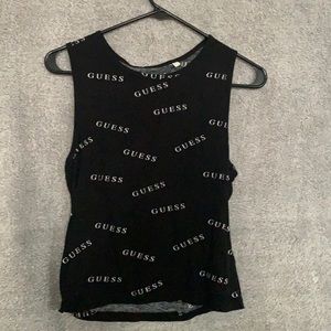 Black and white crop top